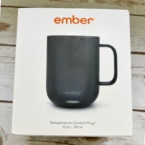 Ember NEW Temperature Control Mug 2 Black Smart Coffee Mug 10oz CM19-BBG14707041